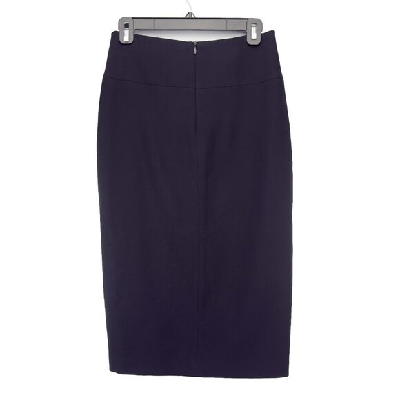 JUDITH & CHARLES Designer Office Pannel Pencil Front Slit Black luxury Skirt s 2 - Picture 4 of 7